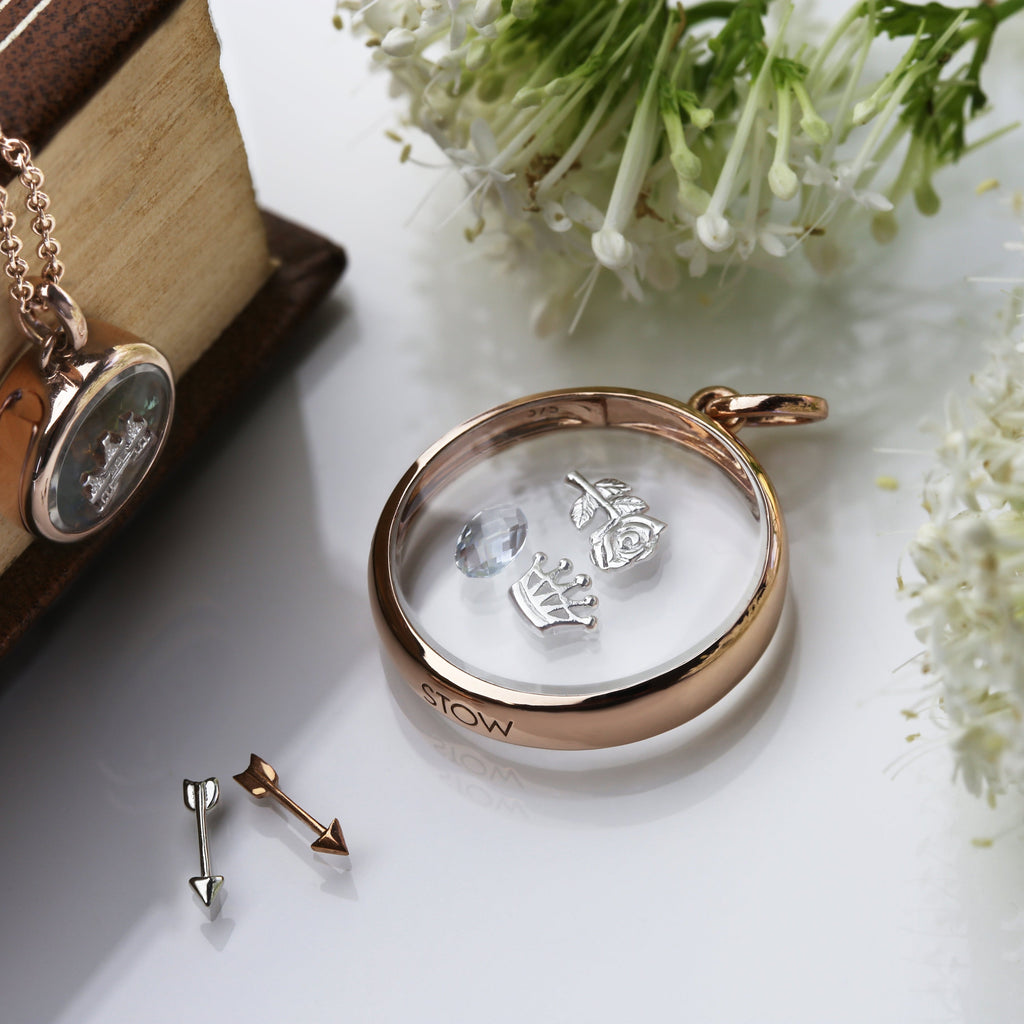 Rose Gold Arrow - Bravery | Charms | Stow Lockets
