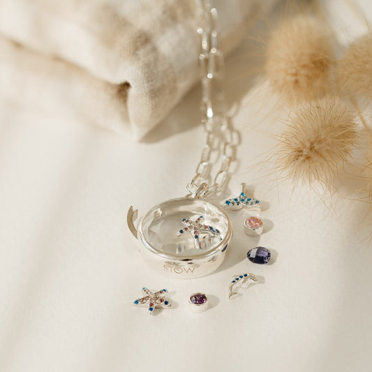 Sapphire Dolphin - Friendship | New | Stow Lockets