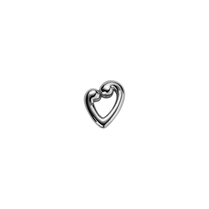 Stow Lockets sterling silver Koru Heart - Compassion & Love silver charm