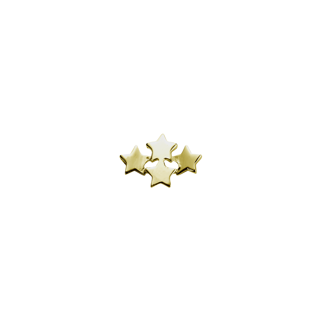 Stow Lockets 9ct Gold Wishing Stars - My Dreams charm