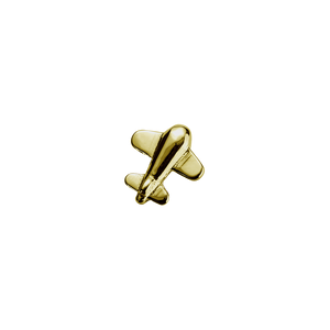 Stow Lockets 9ct Gold Aeroplane - Adventure charm