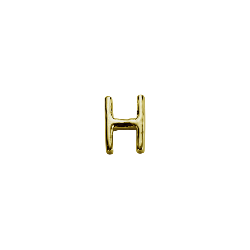 Stow Lockets solid 9ct Gold H letter charm