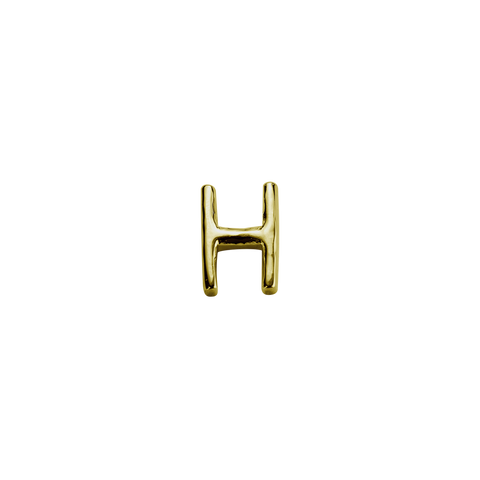 Stow Lockets solid 9ct Gold H letter charm