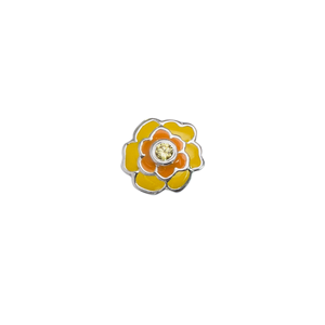 Stow Lockets October Marigold - Devotion birth flower enamel charm