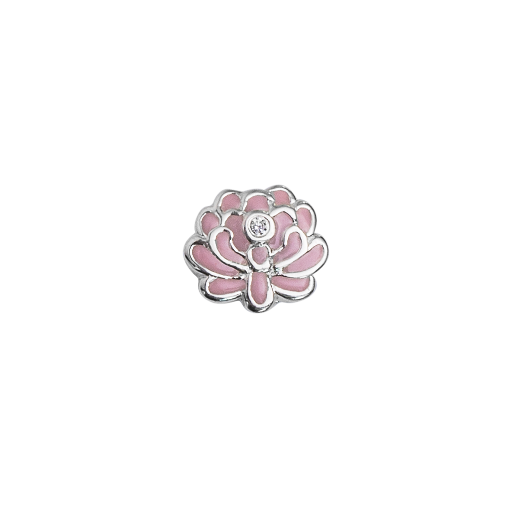 Stow Lockets November Chrysanthemum - Friendship birth flower enamel charm