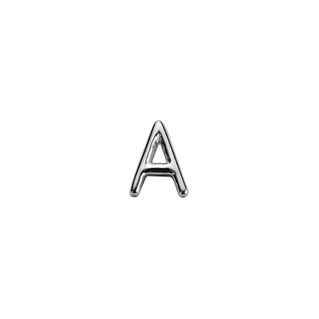 Stow Lockets sterling silver letter A charm