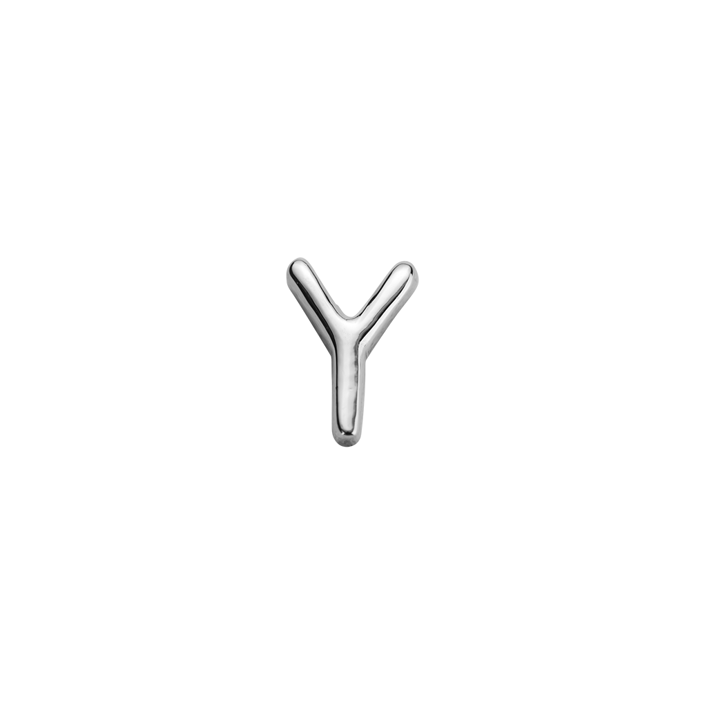 Stow Lockets sterling silver Y silver letter charm