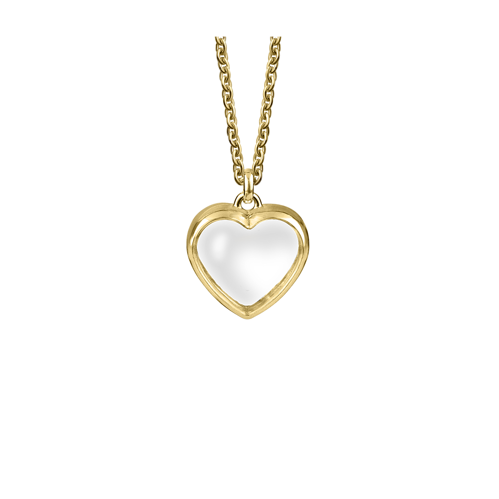 Stow Lockets medium gold heart locket pendant