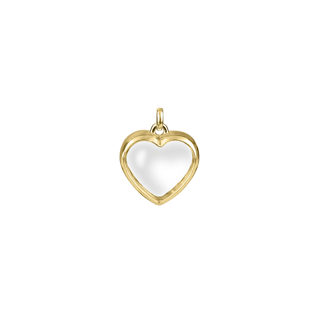 Stow Lockets medium gold heart locket pendant