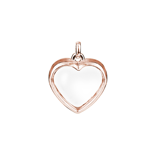 Medium Rose Gold Heart Locket | Lockets | Stow Lockets