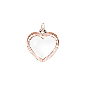 Medium Rose Gold Heart Locket | Lockets | Stow Lockets