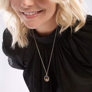 Medium Faceted Gold Locket | Lockets | Stow Lockets