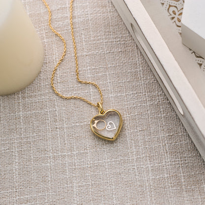 gold heart locket engagement ring love silver heart