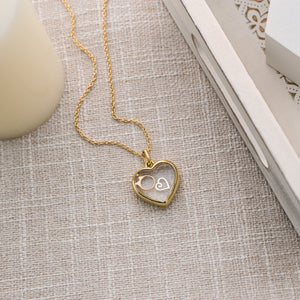 gold heart locket engagement ring love silver heart