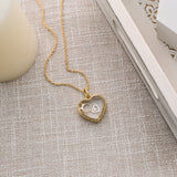 gold heart locket engagement ring love silver heart