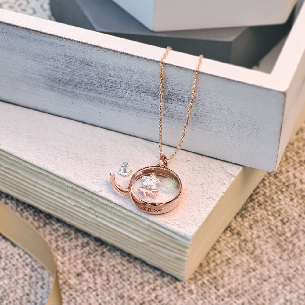 Stow Locket | Opal Charm