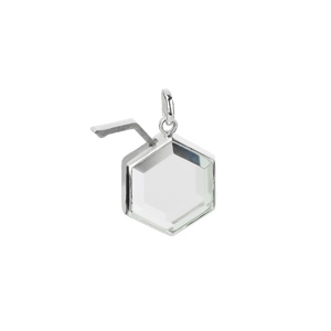 Medium Hexagon Silver Locket | New | Stow Lockets