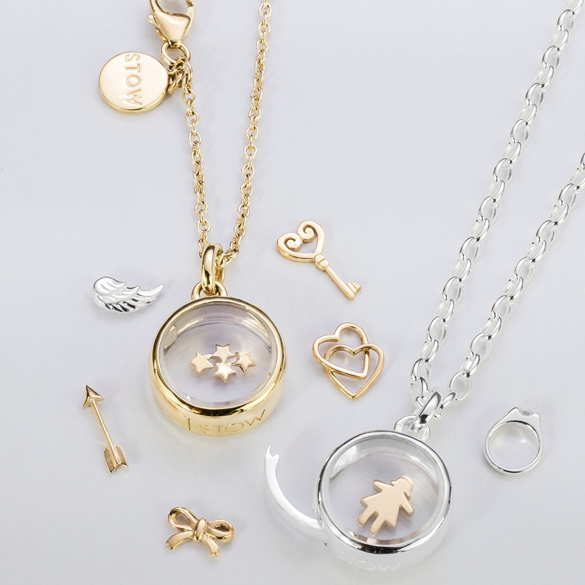 Gold Key - Treasured | Charms | Stow Lockets