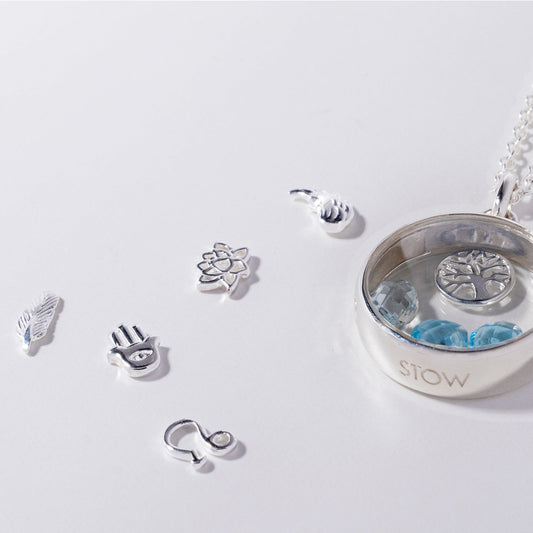 Locket with charms 