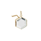 Medium Hexagon Gold Locket | Lockets | Stow Lockets