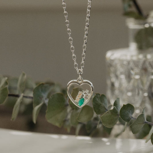 Stow Mama Charm in silver heart locket