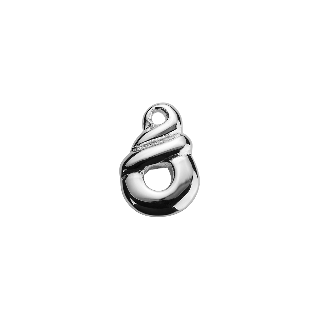 Stow Lockets sterling silver Eternity Twist - Together Forever silver charm