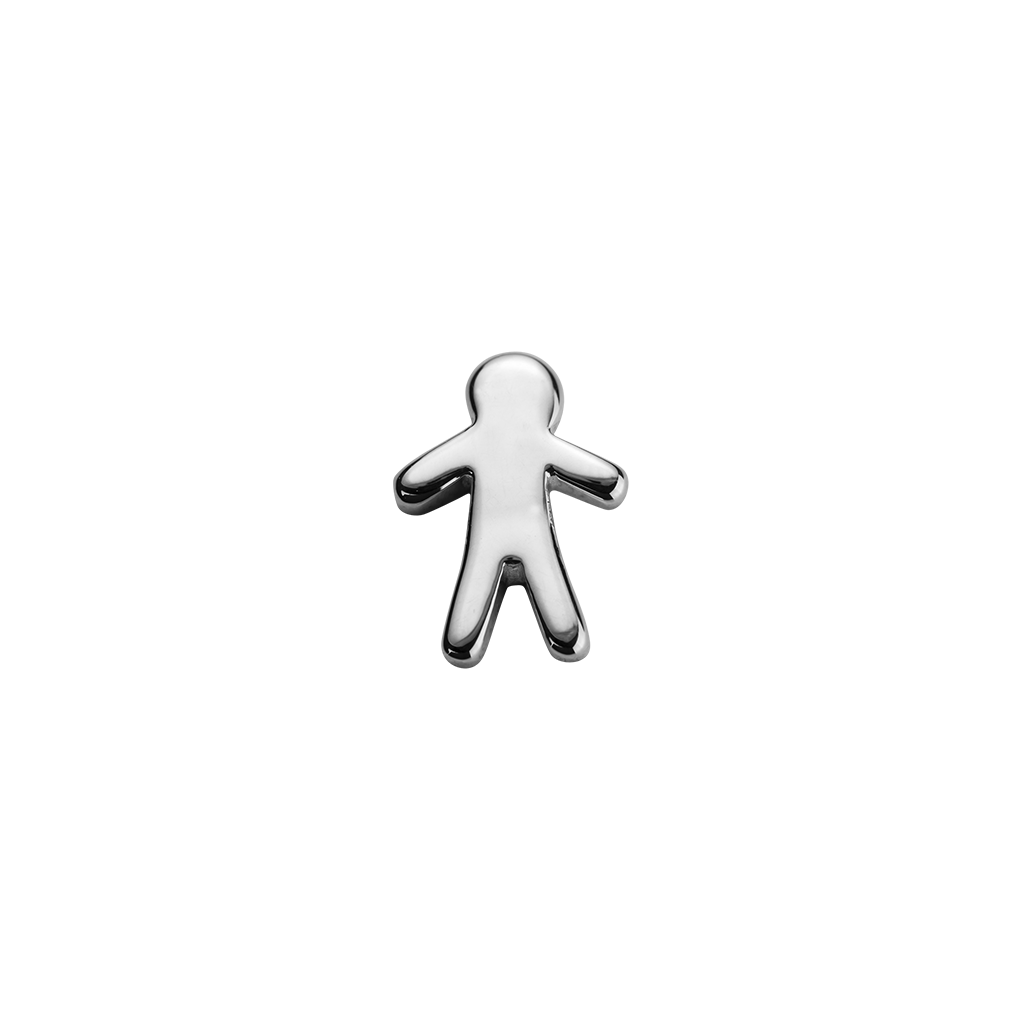 Stow Lockets sterling silver Stowaway Boy - Heroic silver charm