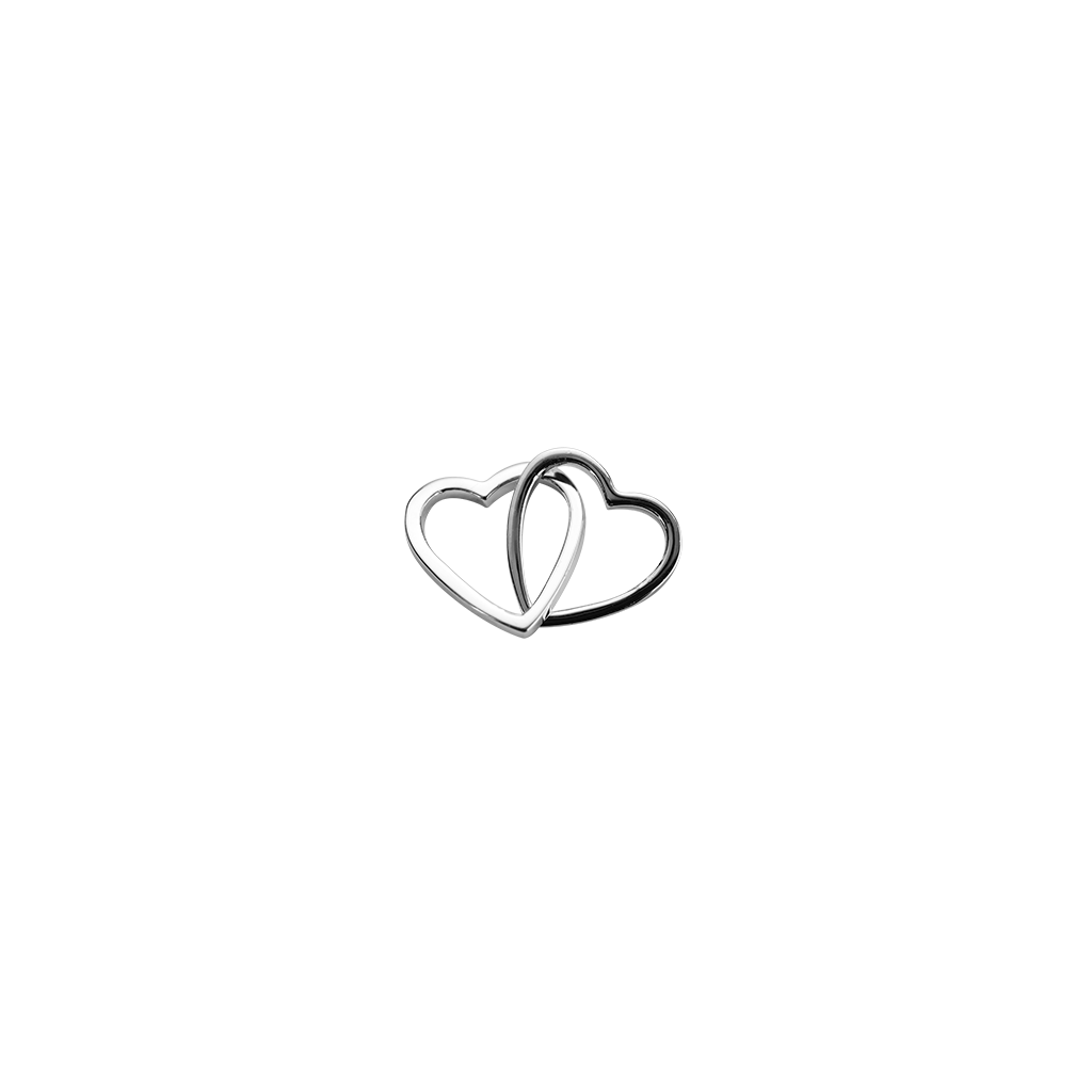 Stow Lockets sterling silver Love Hearts - Together silver charm