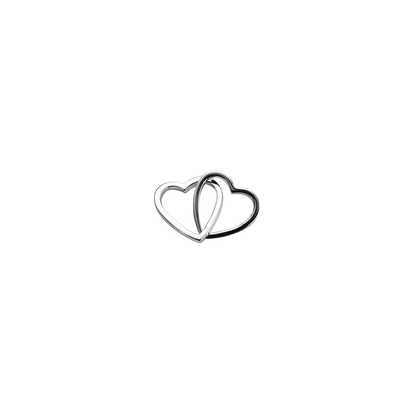 Stow Lockets sterling silver Love Hearts - Together silver charm