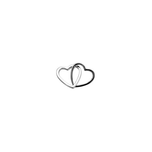 Stow Lockets sterling silver Love Hearts - Together silver charm