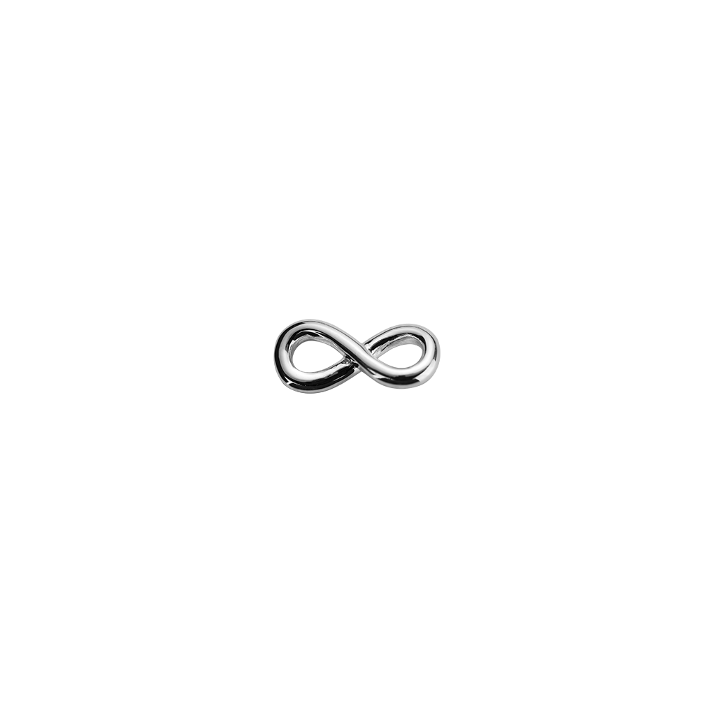 Stow Lockets sterling silver Infinity Twist - Devotion silver charm