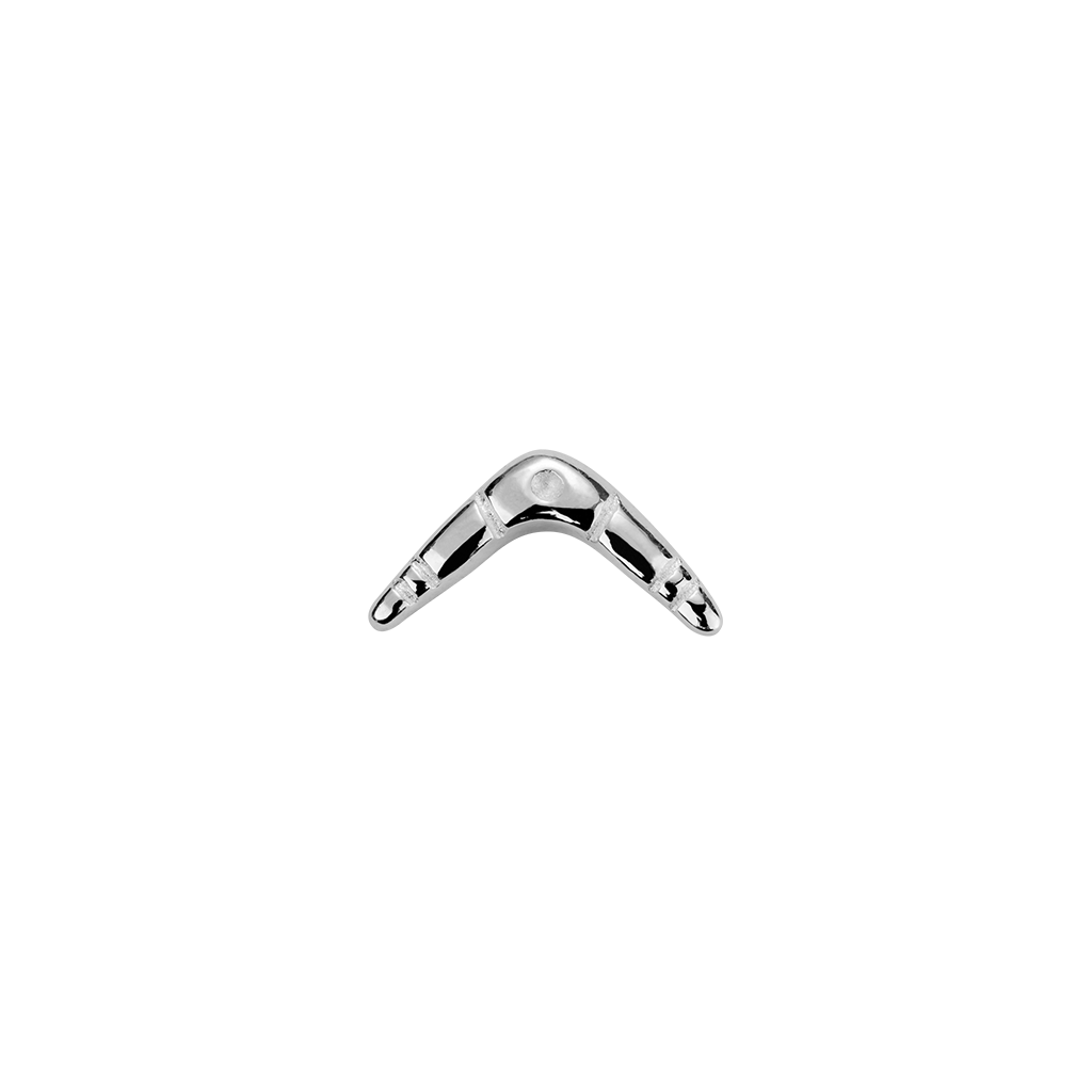 Stow Lockets sterling silver Boomerang - Perseverance silver charm