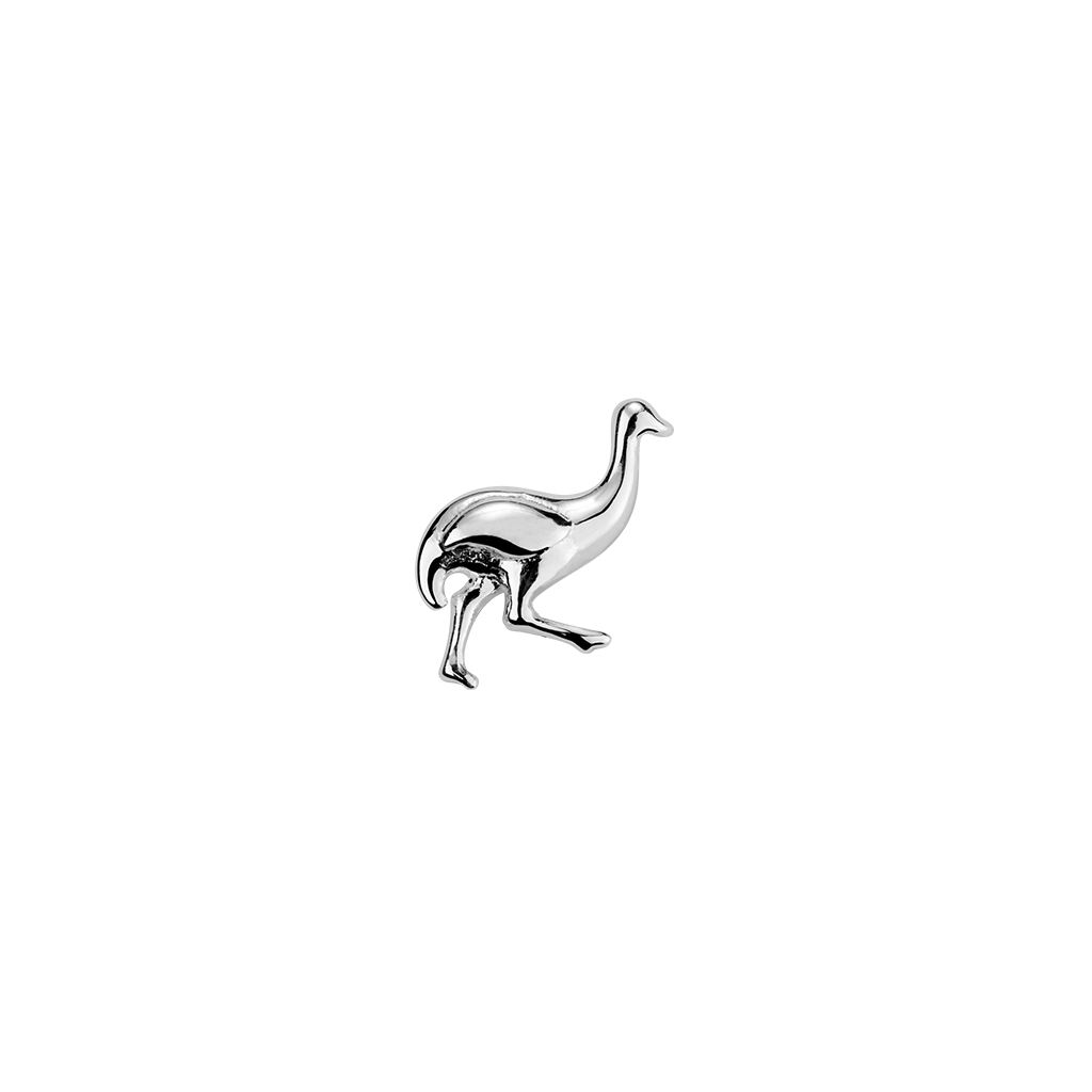 Stow Lockets sterling silver Emu - Endurance silver charm