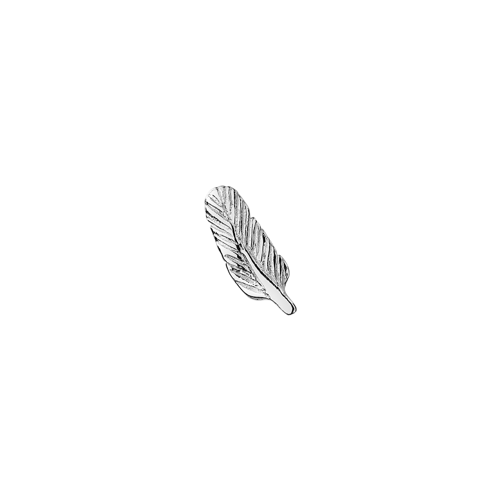 Stow Lockets solid sterling silver Feather - Magical silver charm