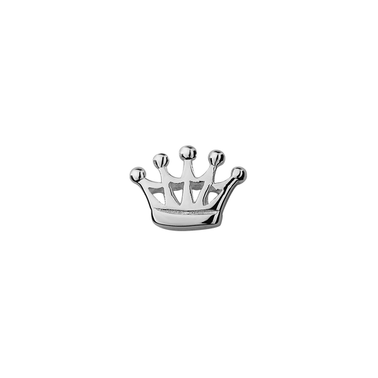 Stow Lockets solid sterling silver Crown - Queen silver charm