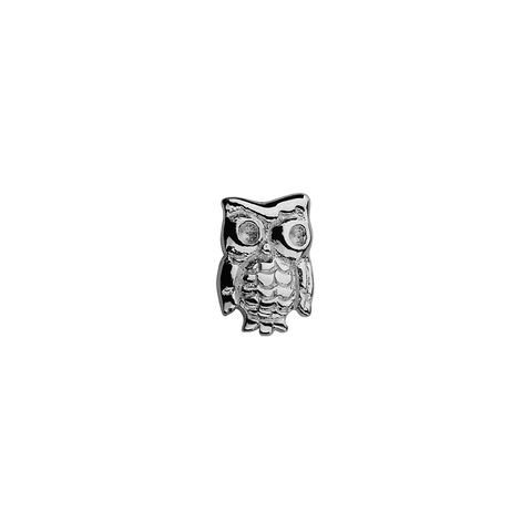 Stow Lockets solid sterling silver Owl - Wise One silver charm