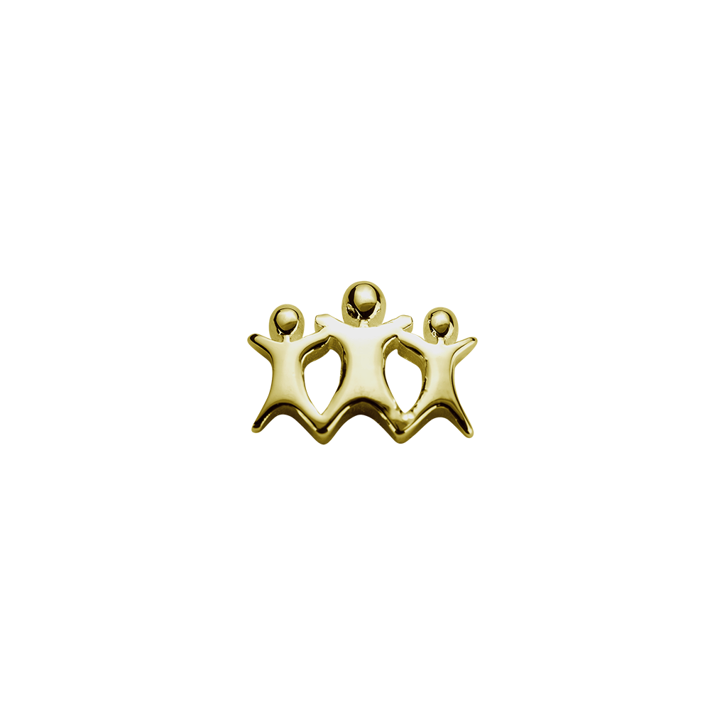 Stow Lockets 9ct Gold Stowaways - My Family charm