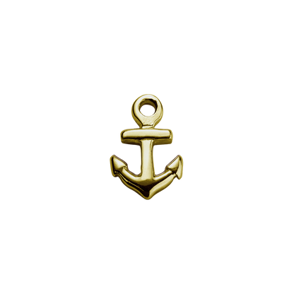 Stow Lockets 9ct Gold Anchor - Strength charm