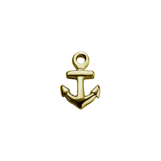 Stow Lockets 9ct Gold Anchor - Strength charm