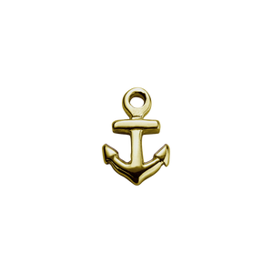 Stow Lockets 9ct Gold Anchor - Strength charm