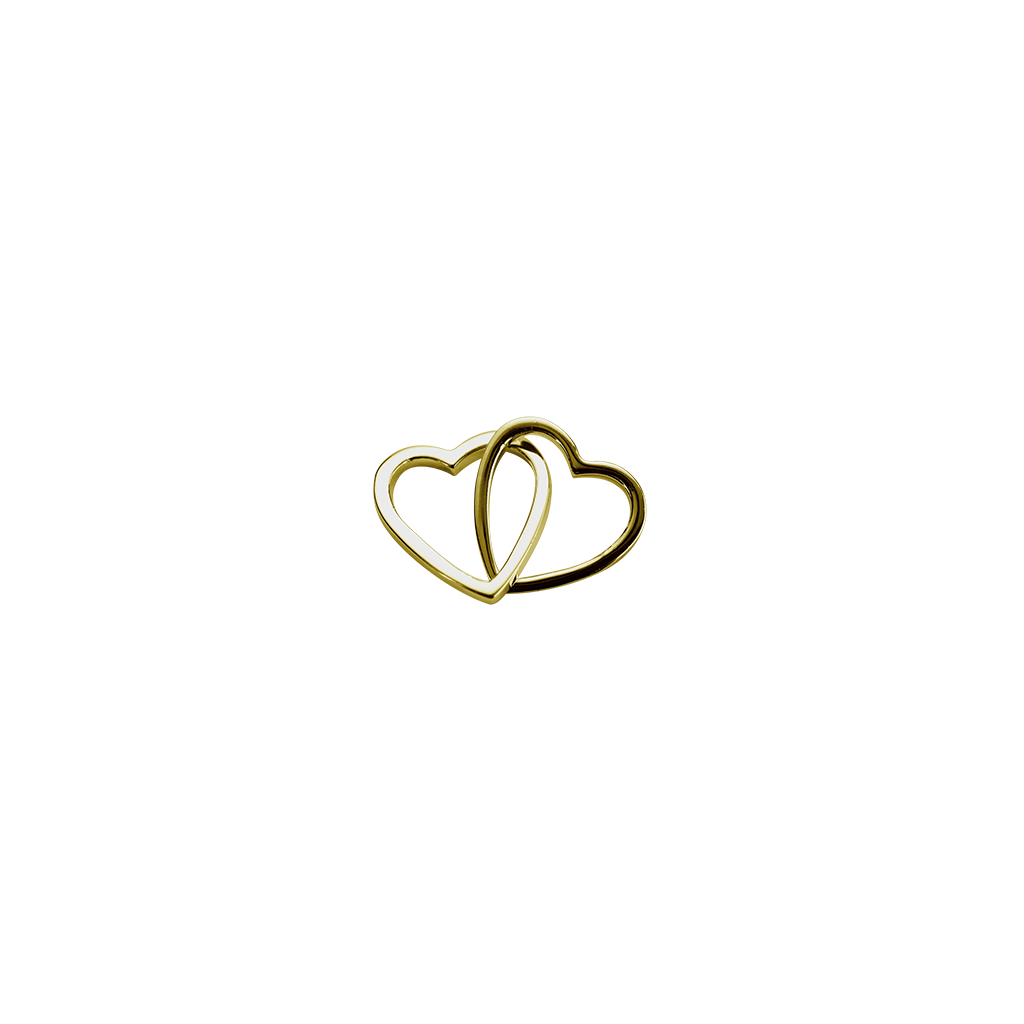 Stow Lockets 9ct Gold Love Hearts - Together charm