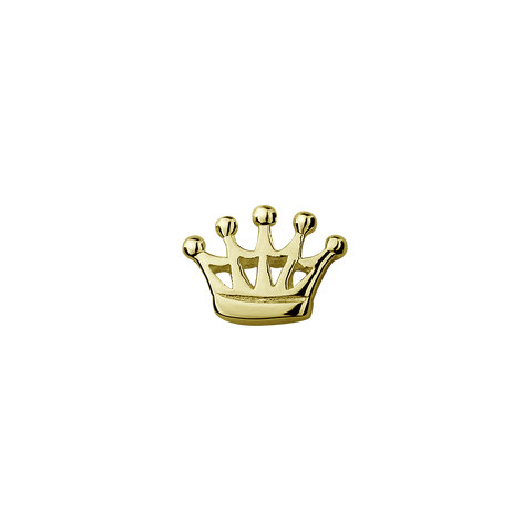 Stow Lockets solid 9ct Gold Crown - Queen Charm