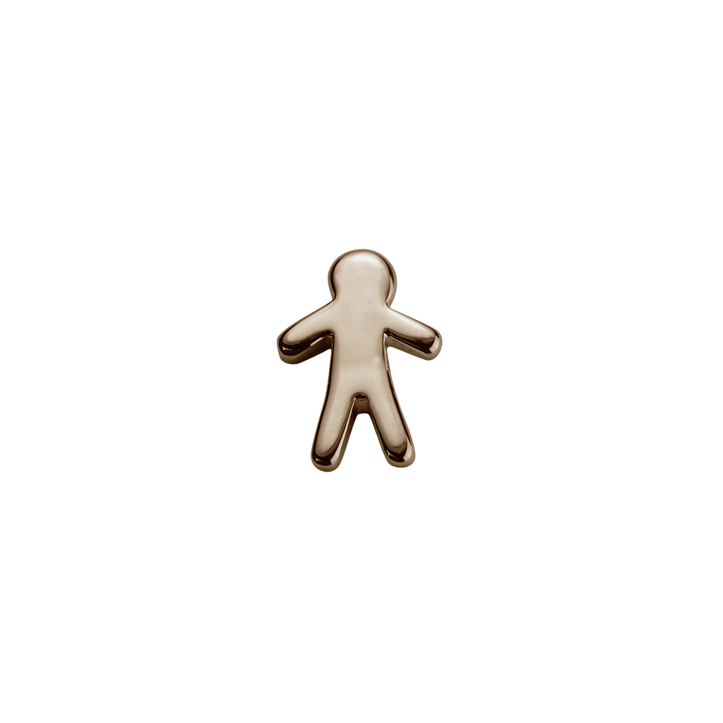 Stow Lockets Rose Gold Stowaway Boy - Heroic charm