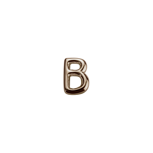 Stow Lockets solid Rose Gold B letter charm
