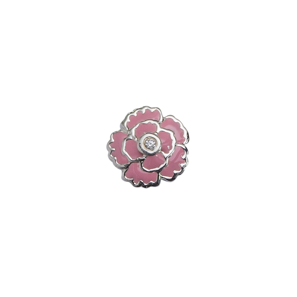 Stow Lockets January Carnation - Admiration birth flower enamel charm