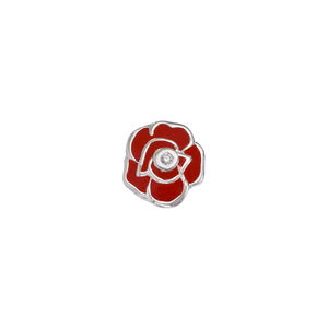 Stow Lockets June - Rose - Love birth flower enamel charm