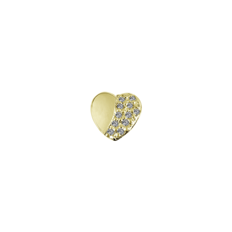 Gold Eternity Heart - Forever | Charms | Stow Lockets