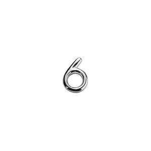 Stow Lockets sterling silver number 6 charm