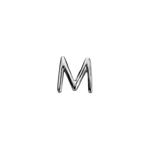 Stow Lockets sterling silver M silver letter charm