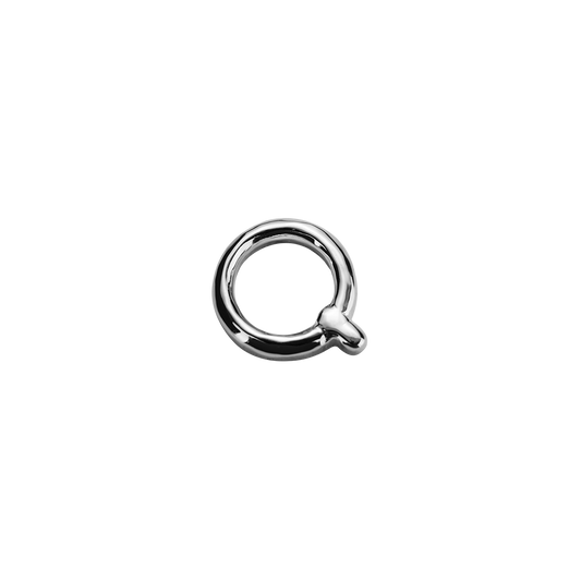 Stow Lockets sterling silver Q silver letter charm